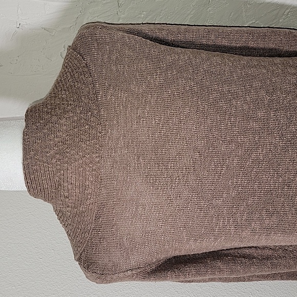 Kenneth Cole Cardigan Sweater Shawl Long Sleeve Open Front Slub Knit Collar M - Picture 7 of 12